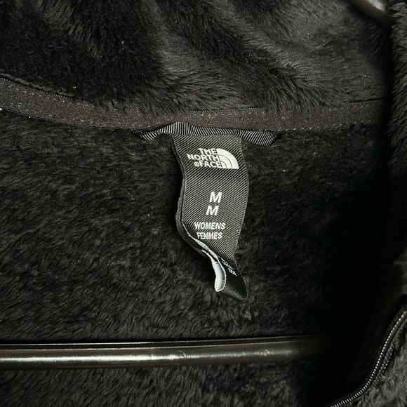 The North Face Womens Osito Full Zip Soft Fuzzy Fleece Jacket Black XL - Picture 5 of 6